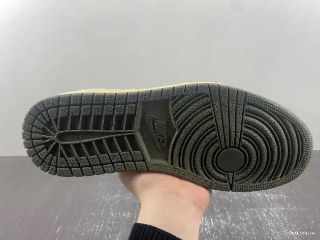 One Kick SCOTT OLIVE' TRAVIS JORDAN AIR LOW DM7866-002 OG SP 1 X 'BLACK 0615